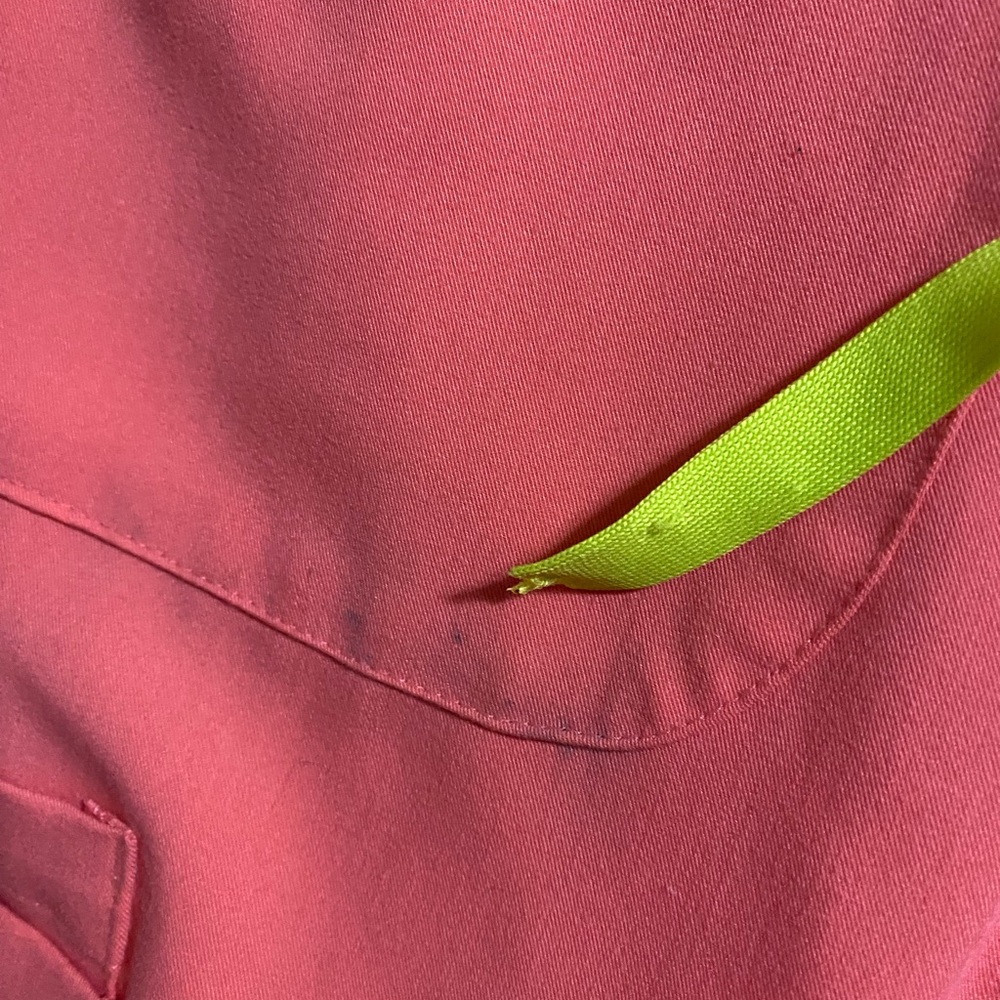 Figs jogger pants. Hot coral size small.
